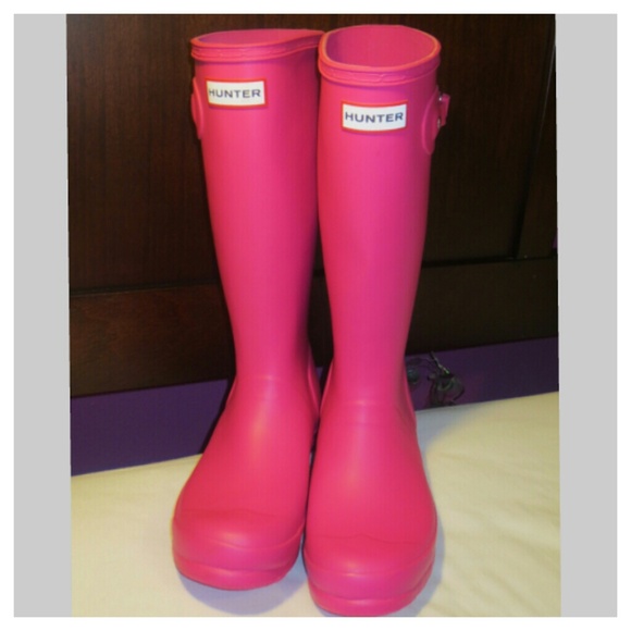 Matte Hotpink Hunter Boots