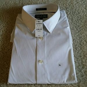White button down 1MX shirt mens