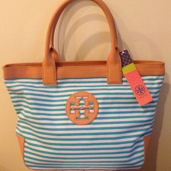 Tory Burch Handbags - 🎉Reduced from $179.00.🎉 Tory Burch Striped Tote
