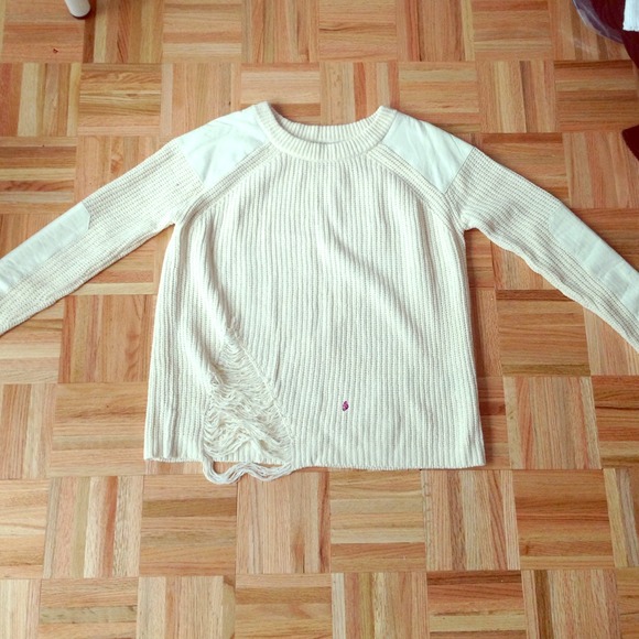 Marc by Marc Jacobs sweater with leather accent - Picture 1 of 2