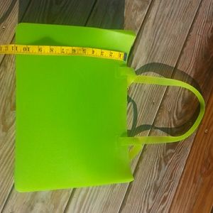neon green bag