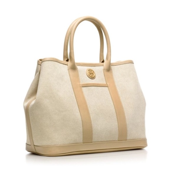 Tory Burch Shopper Tote. Beige. SZ Large.