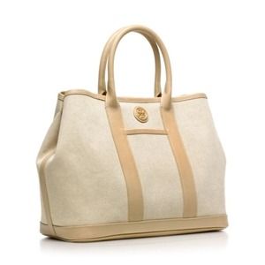 Tory Burch Shopper Tote. Beige. SZ Large.