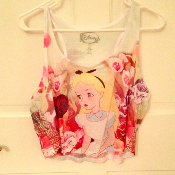 Alice in Wonderland crop top