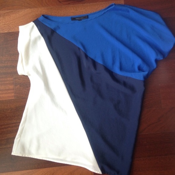 New BCBG Silk Top xs Blue