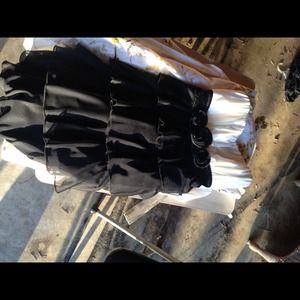 Black and white dress