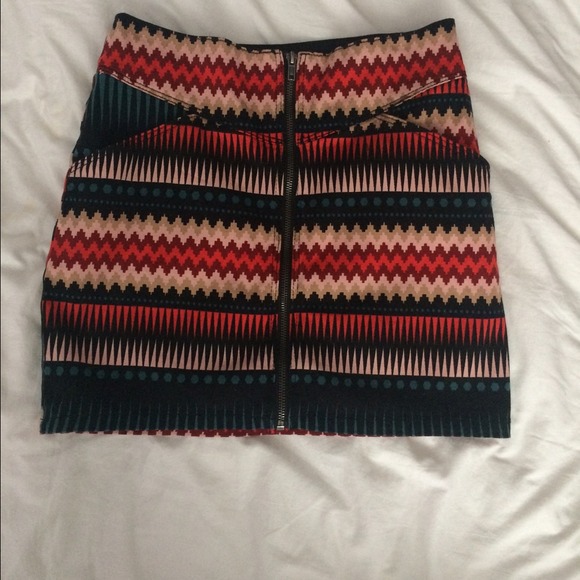 Tribal print skirt