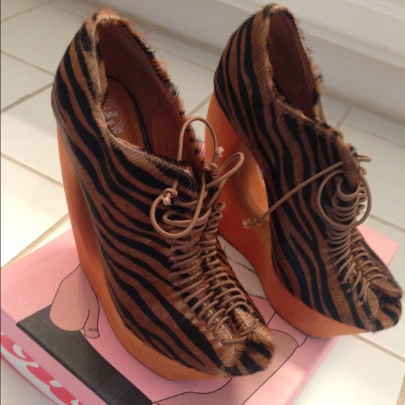 Jeffrey Campbell Animal Printed Wedges.