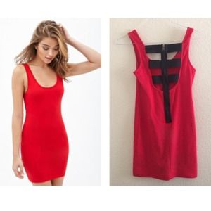 F21 BodyCon Strap Back