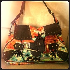 Christiana hand beaded saddle bag. great condition