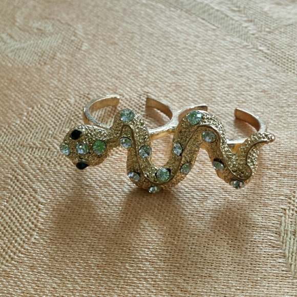 Gold snake ring
