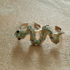 Gold snake ring