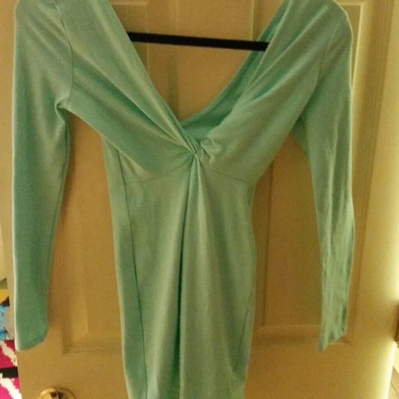 Mint green dress