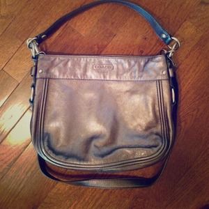 Coach Metallic Silver Handbag