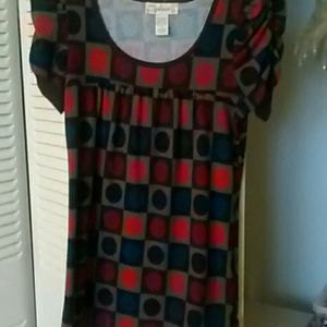 Colourful polyester top