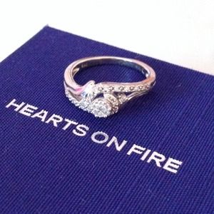 10k white gold promise ring