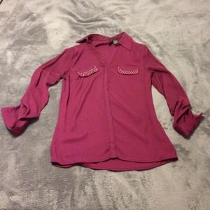 Dark purple dress shirt