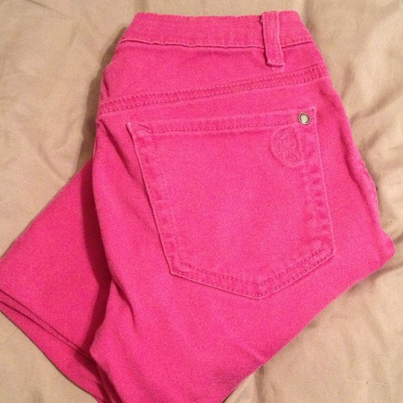 Magenta jeggings