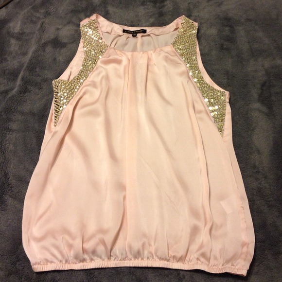 Pink, sequined top