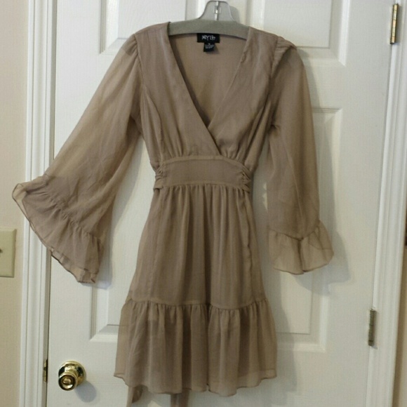 Taupe boho top/dress