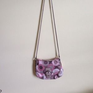 Coach mini bag and ivory wristlet