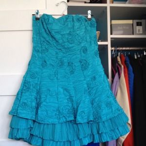 Beautiful aqua prom dress