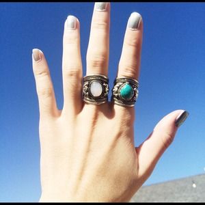 Bohemian Moonstone Rings