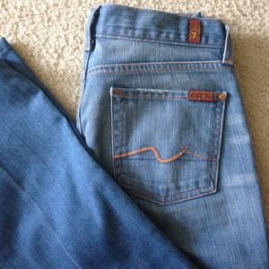 7 for all mankind boot cut jeans