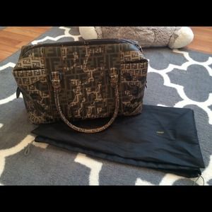 Fendi Zucca Large Handbag camelflage