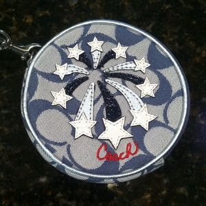 COACH MULTI FIREWORKS COIN PURSE