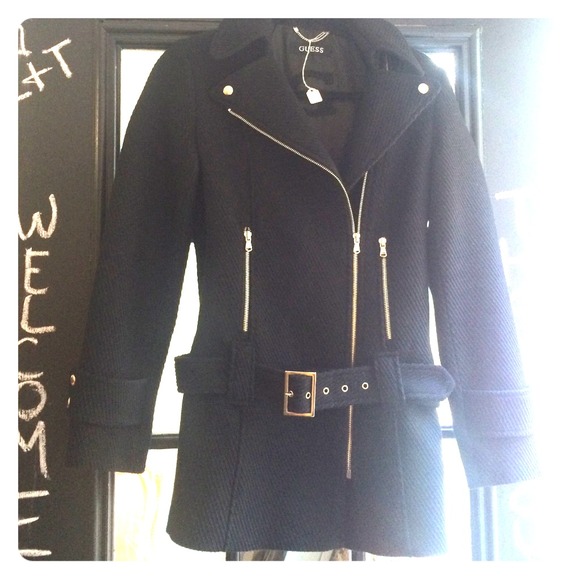 Guess motorcycle style coat. Small