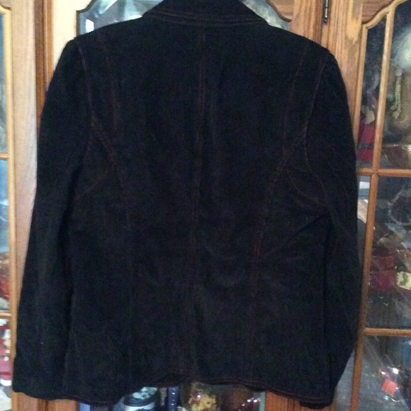 Will Smith thick cordoroy blazer black size 8 - Picture 3 of 3