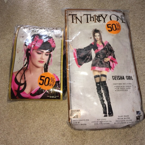 Geisha Girl costume with matching wig