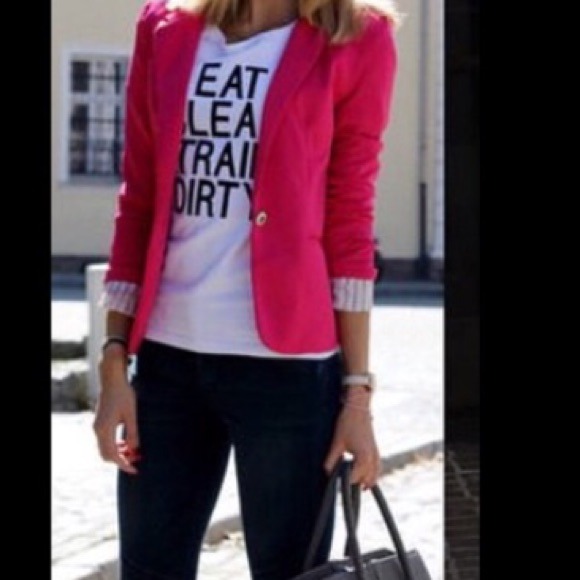🚫SOLD on EBAY🚫ZARA Pink blazer sz M