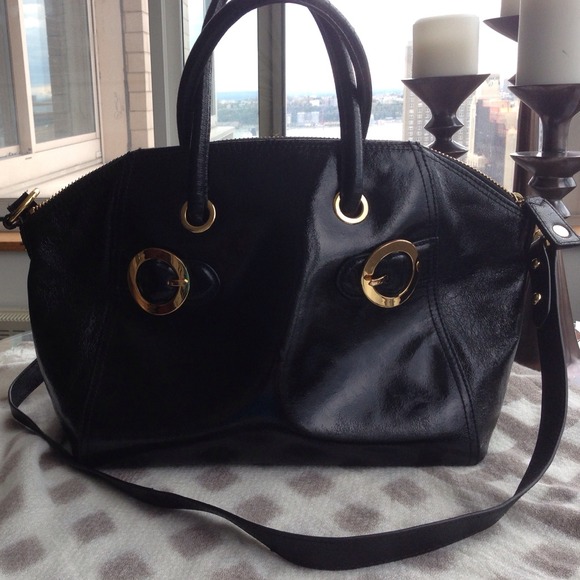 Milly patent tote