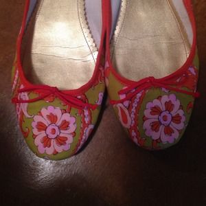 J.crew floral flats.