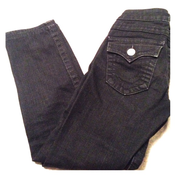 True Religion Ankle Denim in Black
