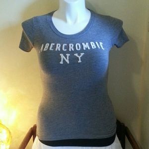 Abercrombie & Fitch Gray NY Shirt