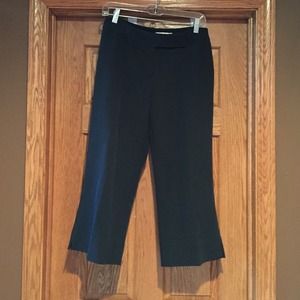 Black cropped pants