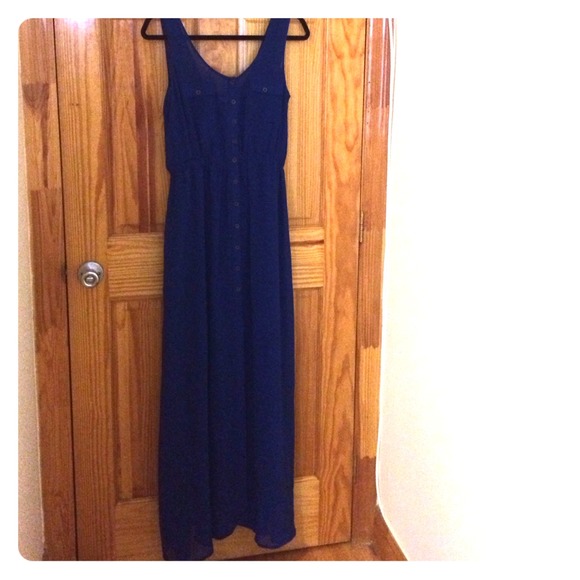 Royal blue maxi dress
