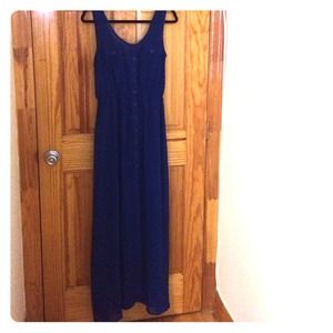 Royal blue maxi dress