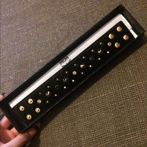 MCM Mohair Studded Cuff