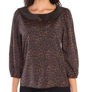 Black and orange with Peter Pan collar