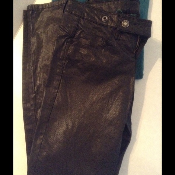 United Colors Of Benetton Pants - Black pleather like skinny pant