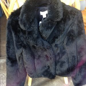 Ann Taylor Loft faux fur coat
