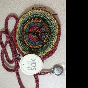 The Sak hand crocheted crossbody hobo