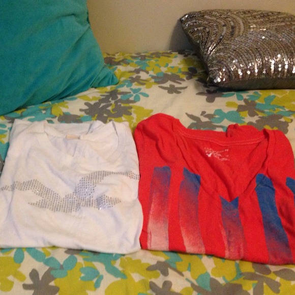 Hollister shirt and American Eagle shirt