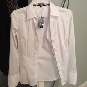 Brand new (with tags) white blouse from express