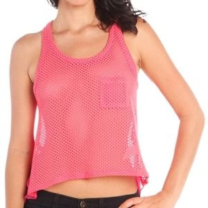 Hot pink tank