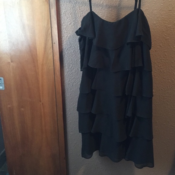 Tiered ruffle spaghetti strap dress